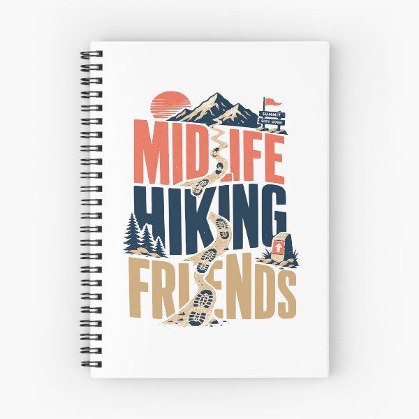 Item preview, Midlife Hiking Friends Retro Trail Club Design designed and sold by JansenGS.