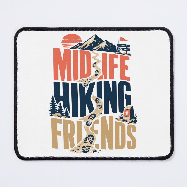Item preview, Midlife Hiking Friends Retro Trail Club Design designed and sold by JansenGS.
