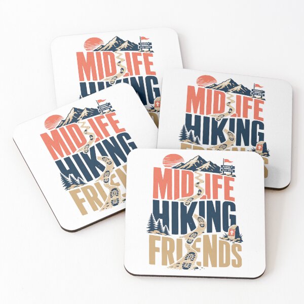 Item preview, Midlife Hiking Friends Retro Trail Club Design designed and sold by JansenGS.