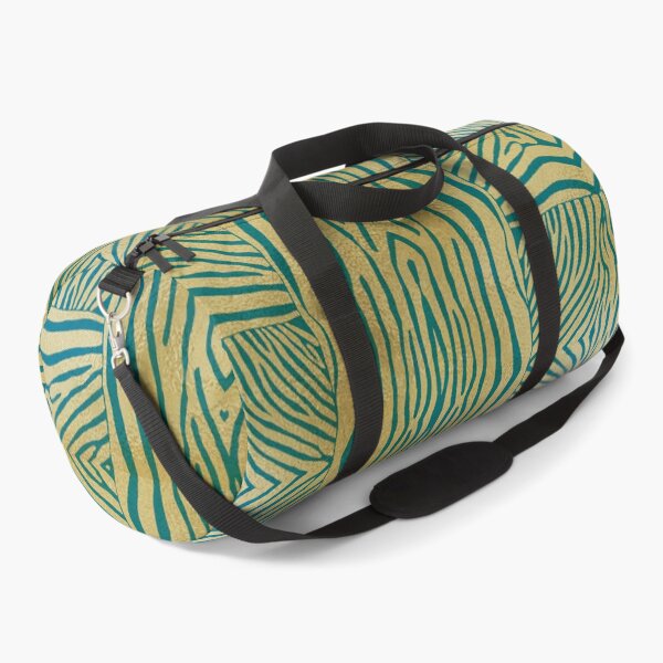 Item preview, Hand drawn gold & teal zebra stripes designed and sold by Anne Londez Studio.