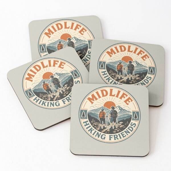 Item preview, Midlife Hiking Friends Retro Trail Club Design designed and sold by JansenGS.