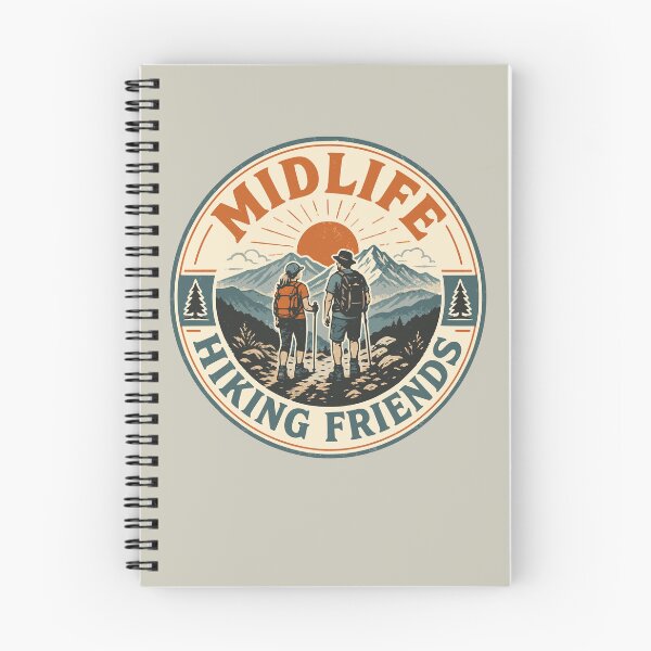 Item preview, Midlife Hiking Friends Retro Trail Club Design designed and sold by JansenGS.