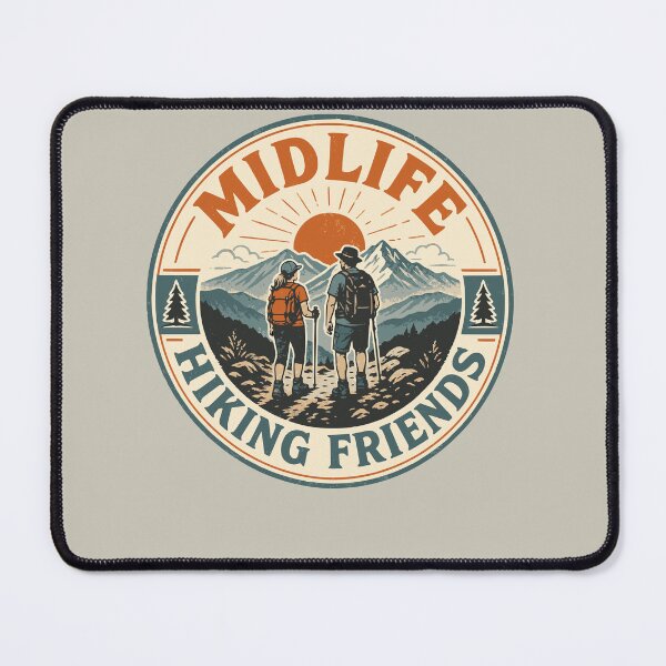 Item preview, Midlife Hiking Friends Retro Trail Club Design designed and sold by JansenGS.