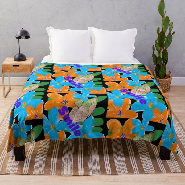 Item preview, Smile Colorful Flowers and Watercolor Butterfly Shirt designed and sold by MariaPCMaria.