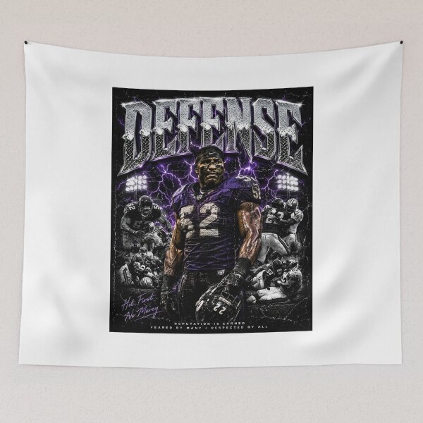 Item preview, Ray Lewis Vintage Baltimore Defense Graphic Art T-Shirt designed and sold by Bhinfy.