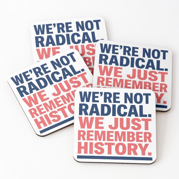 Item preview, We're Not Radical We Just Remember History Progressive Political Decal Gift designed and sold by raedattia.