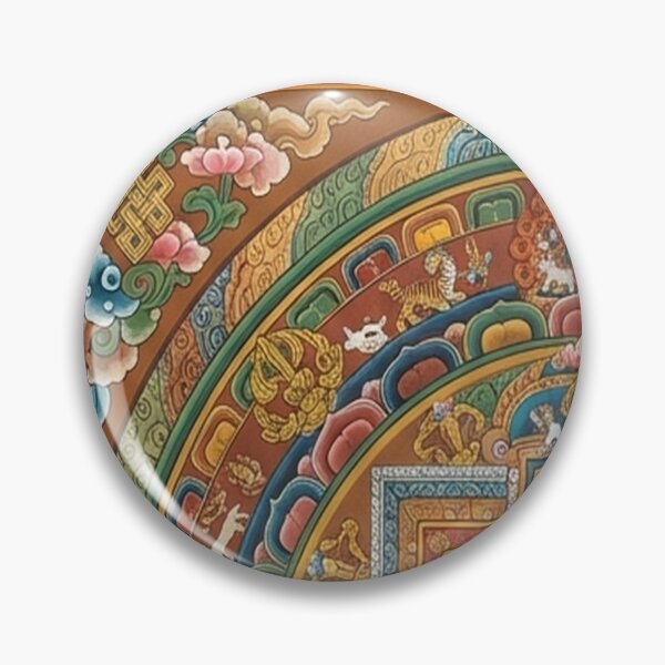 Item preview, Buddhist Wheel of Life Thangka Reincarnation Samsara Bhavacakra designed and sold by karybaquetu10.
