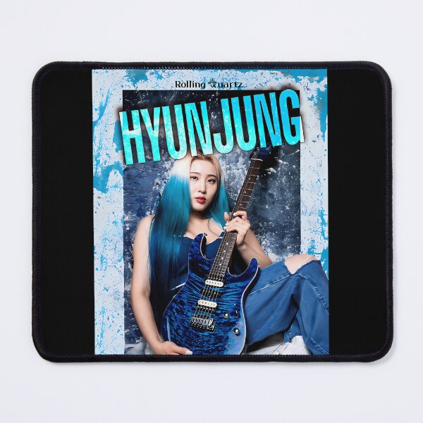 Item preview, Rolling Quartz Hyunjung Blue Guitar Poster designed and sold by AurelioSchultz.