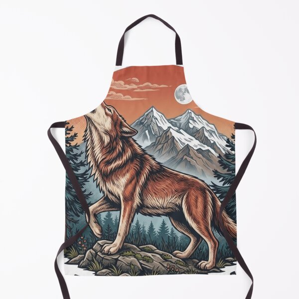 Item preview, Wild and Free - Howling Wolf Wilderness Emblem designed and sold by Shopeon Designs.