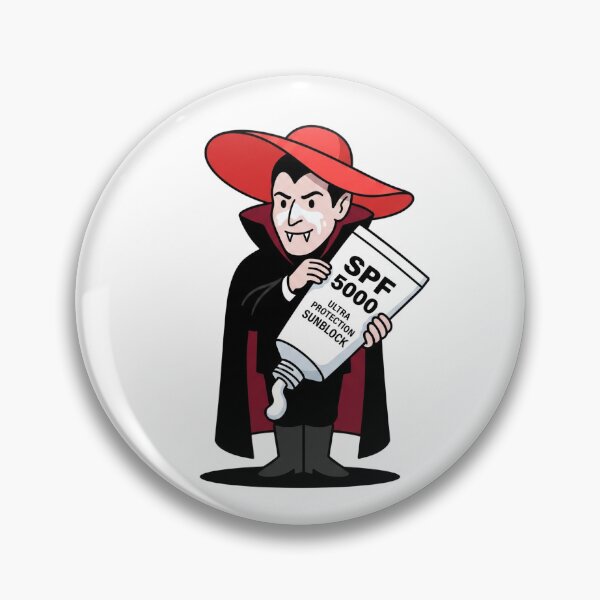 Item preview, Vampire Applying SPF 5000 Sunscreen At Beach designed and sold by Rare By Hero.