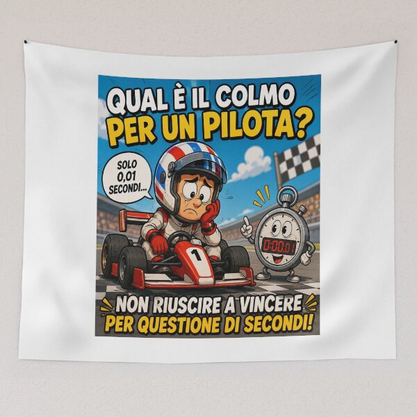 Item preview, Funny Race Driver – Lost by Seconds Cartoon Joke designed and sold by RipantinaFantasy .