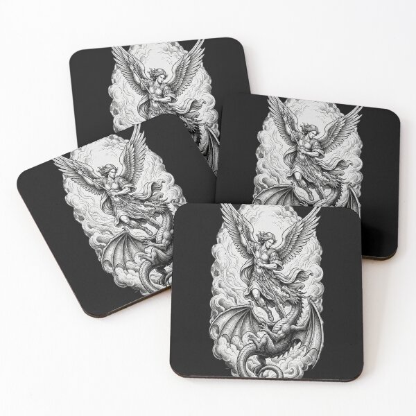 Item preview, Saint Michael Fighting the Dragon designed and sold by leslygelbq.