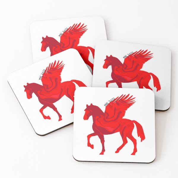 Item preview, Mount Holyoke 2022 Marbled Red Pegasus designed and sold by BussinTeesGB.