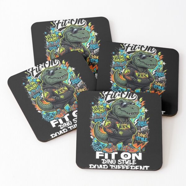 Item preview, Dinosaur Street Boss – Funny Dino Streetwear T-Shirt designed and sold by Fit On.