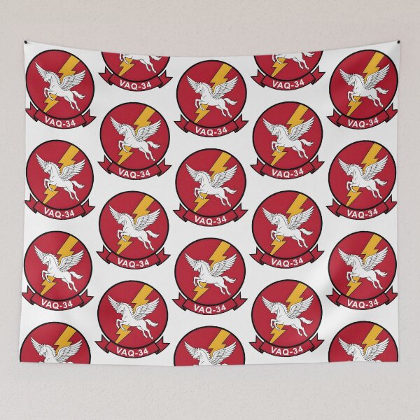 Item preview, Official Insignia Of Us Navy Tactical Electronic Warfare Squadron 34 (Vaq-34) Flashbacks designed and sold by BussinTeesGB.