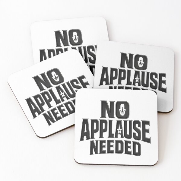 Item preview, No Applause Needed – Bold Minimalist Motivational Typography Design designed and sold by Lovestickerco.