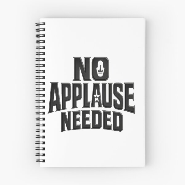 Item preview, No Applause Needed – Bold Minimalist Motivational Typography Design designed and sold by Lovestickerco.