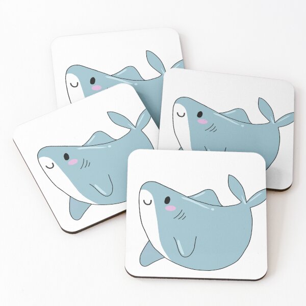 Item preview, Tiny Happy Shark ✨ designed and sold by DoodlesbyEllieE.