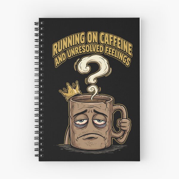 Item preview, Running On Caffeine And Unresolved Feelings 2 - Funny Coffee Cup Design designed and sold by KansydMerch.