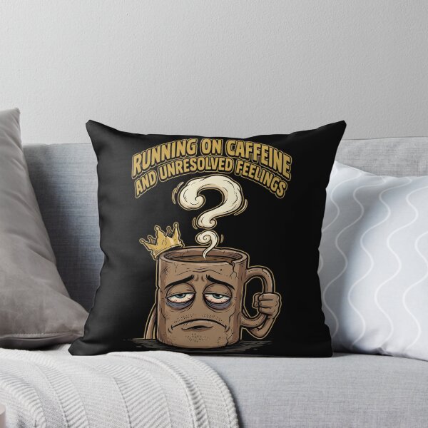 Item preview, Running On Caffeine And Unresolved Feelings 2 - Funny Coffee Cup Design designed and sold by KansydMerch.