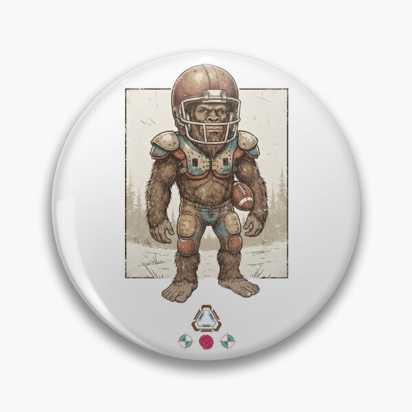 Item preview, Bigfoot Football Player Retro Sports Mascot designed and sold by Whimsy Trail Co.