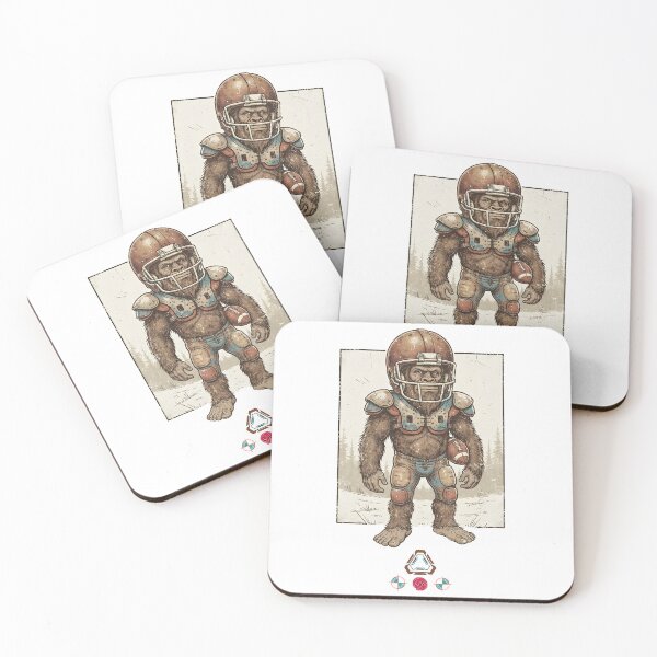 Item preview, Bigfoot Football Player Retro Sports Mascot designed and sold by Whimsy Trail Co.