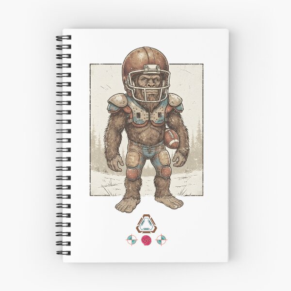 Item preview, Bigfoot Football Player Retro Sports Mascot designed and sold by Whimsy Trail Co.