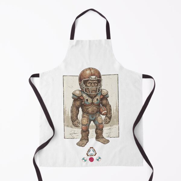 Item preview, Bigfoot Football Player Retro Sports Mascot designed and sold by Whimsy Trail Co.