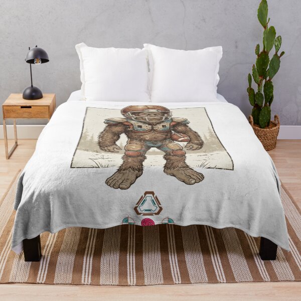 Item preview, Bigfoot Football Player Retro Sports Mascot designed and sold by Whimsy Trail Co.