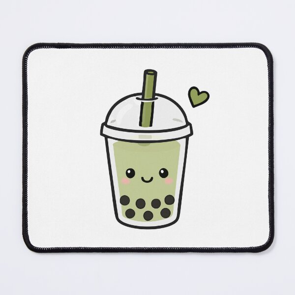 Item preview, Cute Kawaii Matcha Boba Tea designed and sold by VectorForge Studio.
