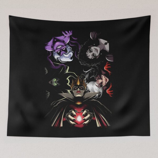 Item preview, Villains Evil Queen with Heart Hands Epic Horror Collage designed and sold by IWall860.