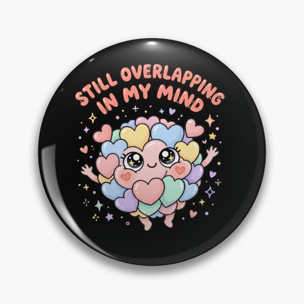 Item preview, Still Overlapping In My Mind 2 - Cute Heart Bubble Character Design designed and sold by KansydMerch.