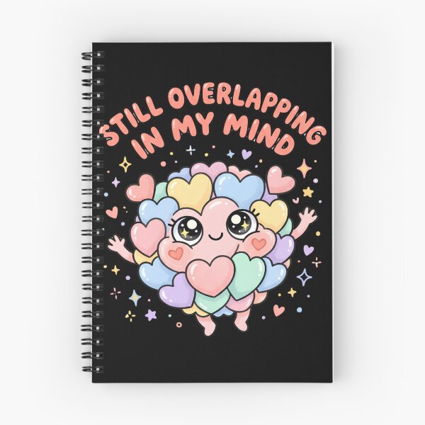 Item preview, Still Overlapping In My Mind 2 - Cute Heart Bubble Character Design designed and sold by KansydMerch.