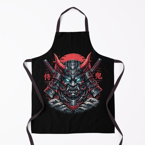 Item preview, Cyber Oni Samurai – Neon Ronin Japanese Cyberpunk Warrior designed and sold by HAFIZ-DP.