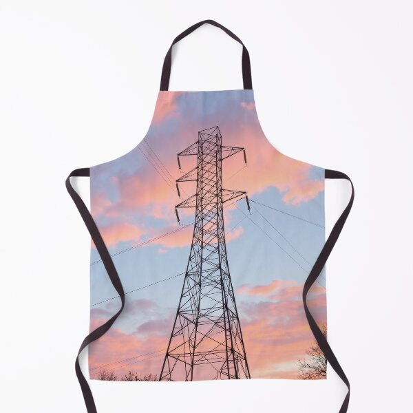 Item preview, Electricity Pylon Against a Pink and Blue Cloudy Sky designed and sold by Pylon-Bureau.