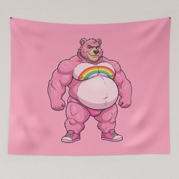 Item preview, Cute Bear Pink designed and sold by TheBearthquake.