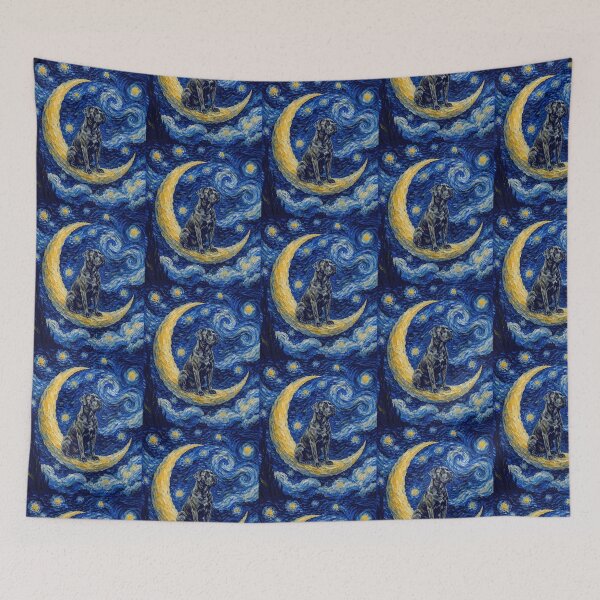 Item preview, Funny Cane Corso Starry Night Painting Cute Moon Stars Mom Dad Kids designed and sold by FurryHavenPH.