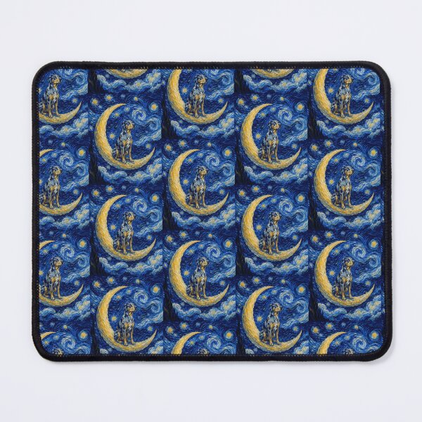 Item preview, Funny Catahoula Leopard Starry Night Painting Cute Moon Stars Mom Dad Kids designed and sold by FurryHavenPH.