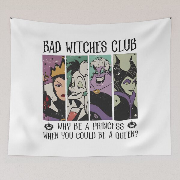 Item preview, Villains Why Be a Princess When You Can Be About Outlining Horror Collage designed and sold by IWall860.