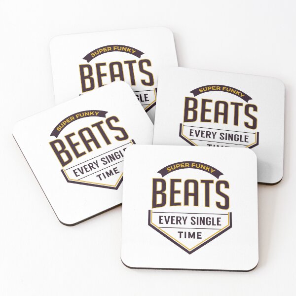 Item preview, Super Funky Beats (purple text) designed and sold by planDpromotions.