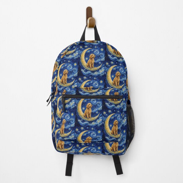 Item preview, Funny Cavapoo Starry Night Painting Cute Moon Stars Mom Dad Kids designed and sold by FurryHavenPH.