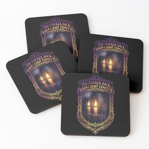 Item preview, You Flicker Back When I Least Expect It - Rainy Window Candle Design designed and sold by KansydMerch.