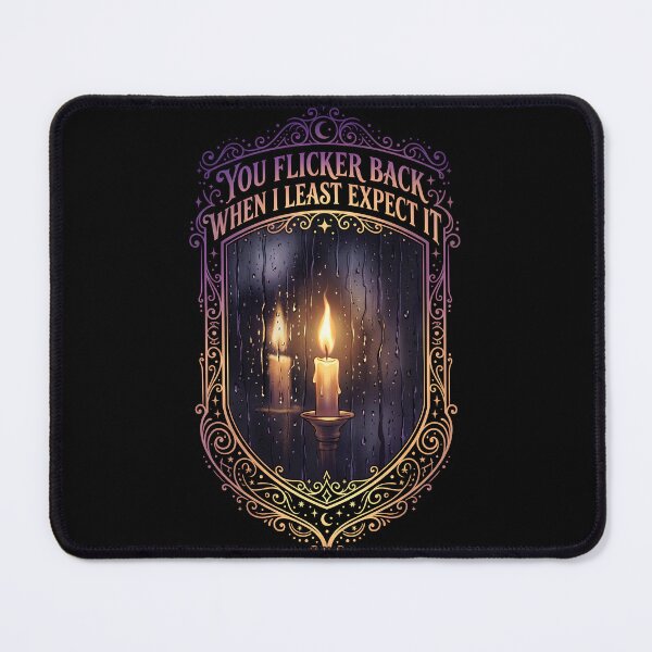 Item preview, You Flicker Back When I Least Expect It - Rainy Window Candle Design designed and sold by KansydMerch.