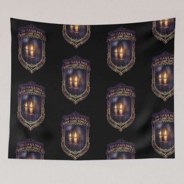 Item preview, You Flicker Back When I Least Expect It - Rainy Window Candle Design designed and sold by KansydMerch.