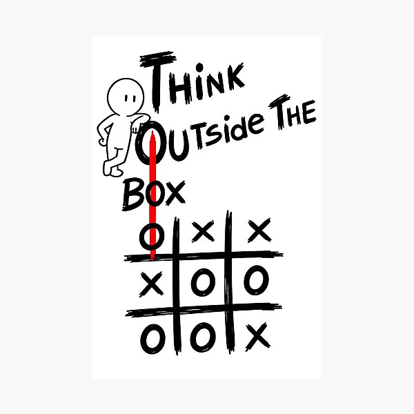 Item preview, Zero Mindset #012 – Think Outside the Box | Creative Mindset Design designed and sold by RestartFromZero.
