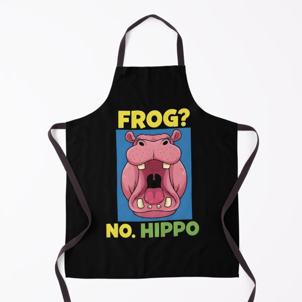 Item preview, FROG NO. HIPPO Text with Pink Hippo designed and sold by IWall860.