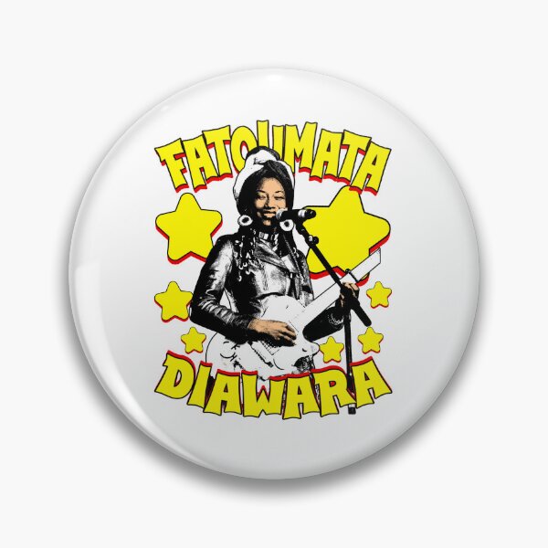 Item preview, Star Yellow Retro Style Malian Music Singer  designed and sold by LastShopy.