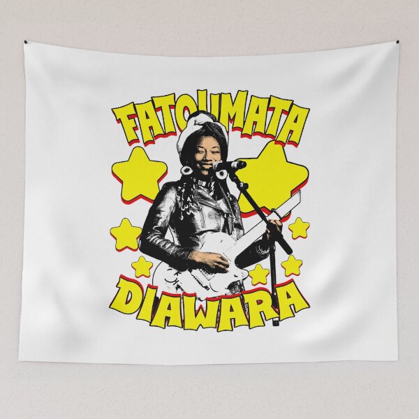 Item preview, Star Yellow Retro Style Malian Music Singer  designed and sold by LastShopy.