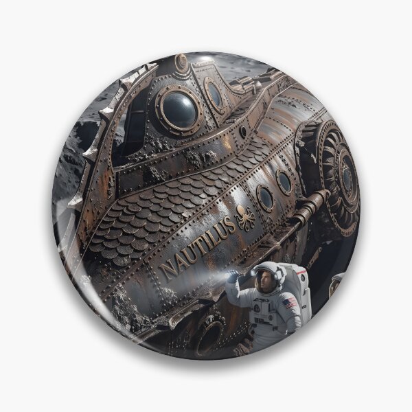 Item preview, NASA astronauts discovering the Nautilus on the moon designed and sold by WiseBow.
