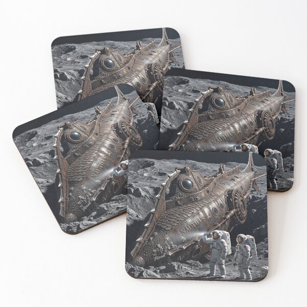 Item preview, NASA astronauts discovering the Nautilus on the moon designed and sold by WiseBow.